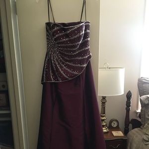 Burgundy Formal Dress